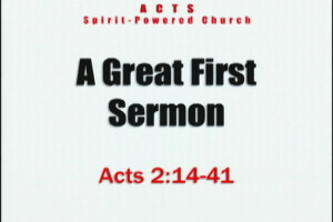 Great First Sermon still