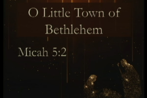 O little town of Bethlehem