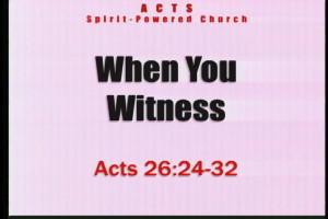 When You Witness